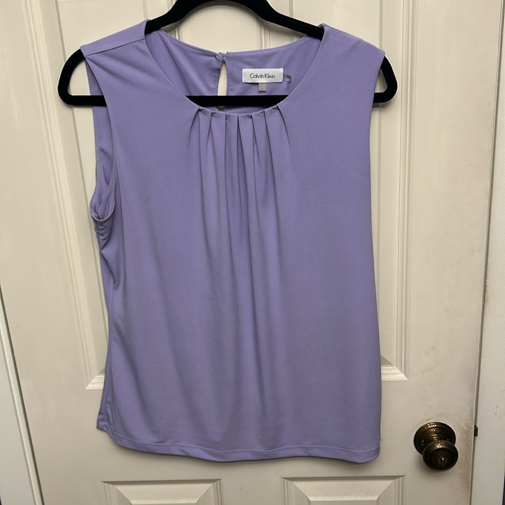 Calvin Klein Purple Top for the Office!